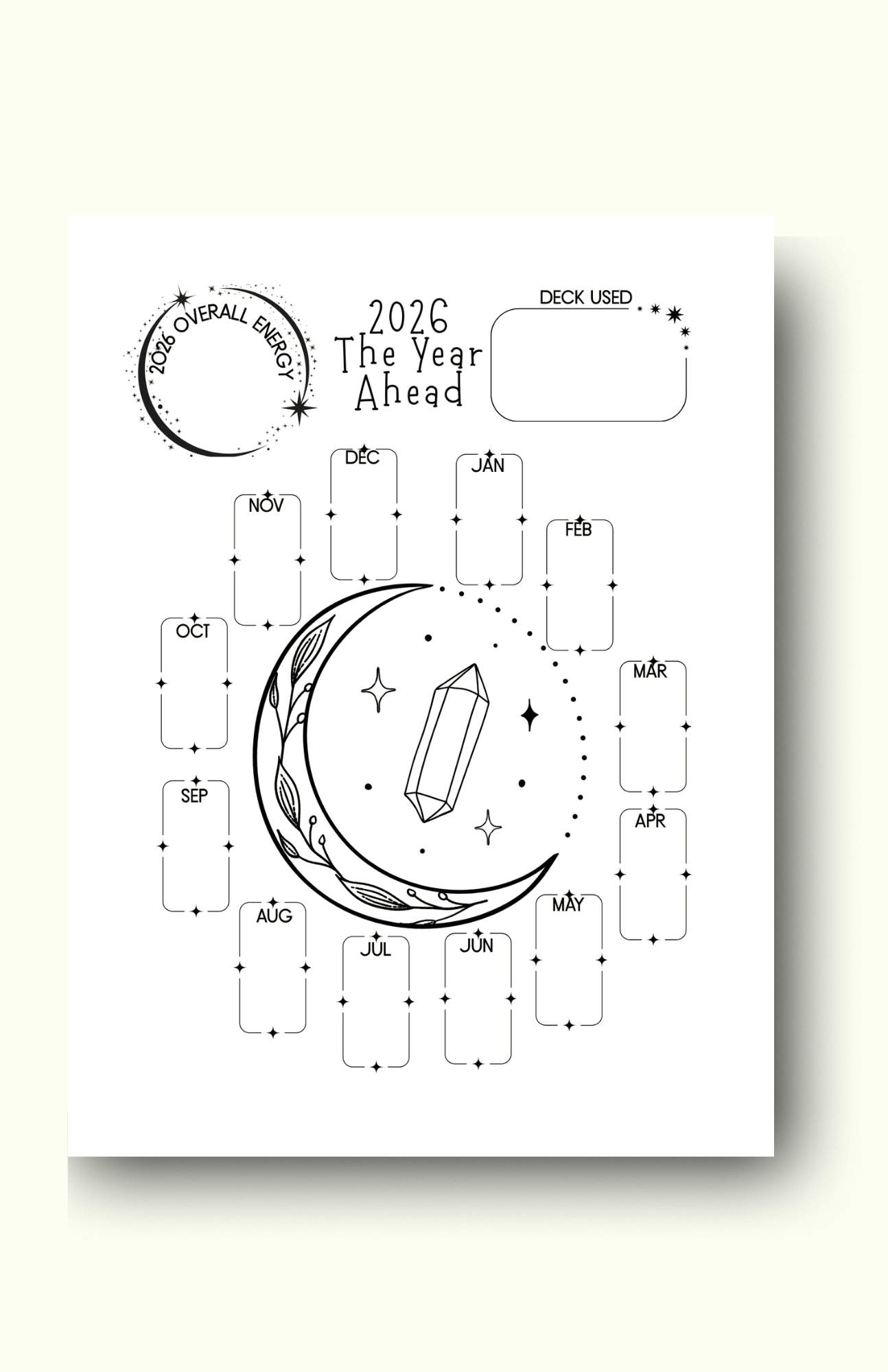 Card Planner Interior Page 1