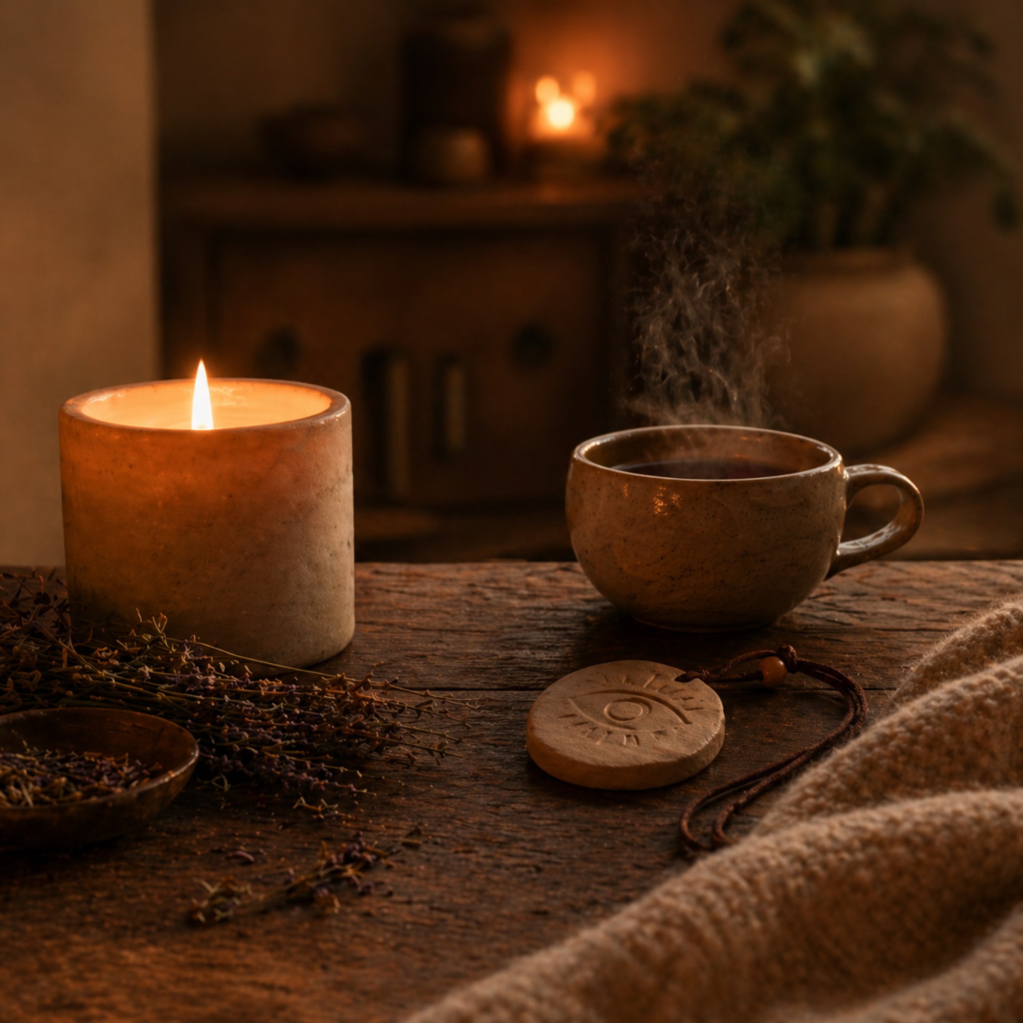 wayfinding ritual warm, calming imagery